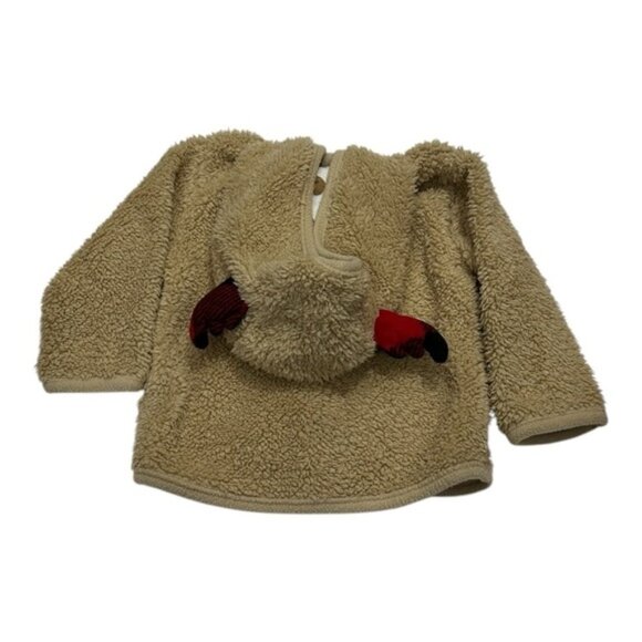 Canadiana Hooded Moose Ears Sweater Size 6-9 months - Picture 7 of 11